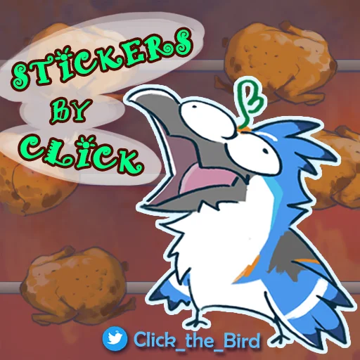 🎨 Стикер «CLICK the sprouty jay» для Telegram
