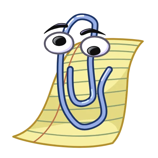 ✅ Стикер «Clippy» для Telegram
