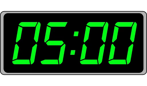 📟 Стикер «Clock Time» для Telegram