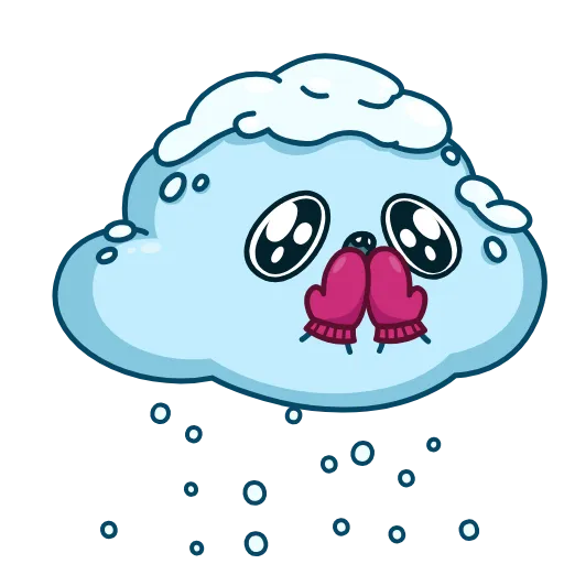 ❄️ Эмодзи «Облачко» для Telegram