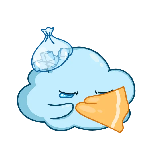 🤧 Эмодзи «Облачко» для Telegram