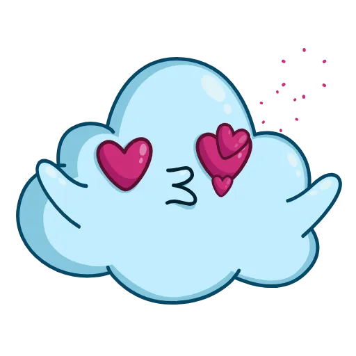 😘 Эмодзи «Облачко» для Telegram