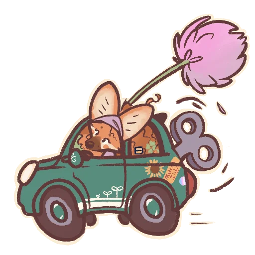 🚘 Стикер «CloverNoodle» для Telegram