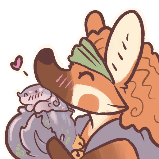 ❤️ Стикер «CloverNoodle» для Telegram