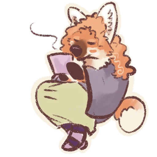 ☕️ Стикер «CloverNoodle» для Telegram