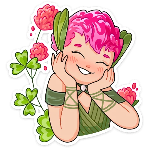 ☺️ Стикер «Клевертина» для Telegram