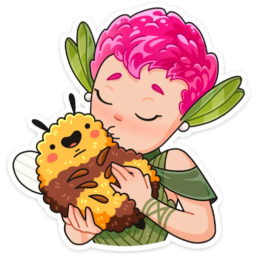 😘 Стикер «Клевертина» для Telegram