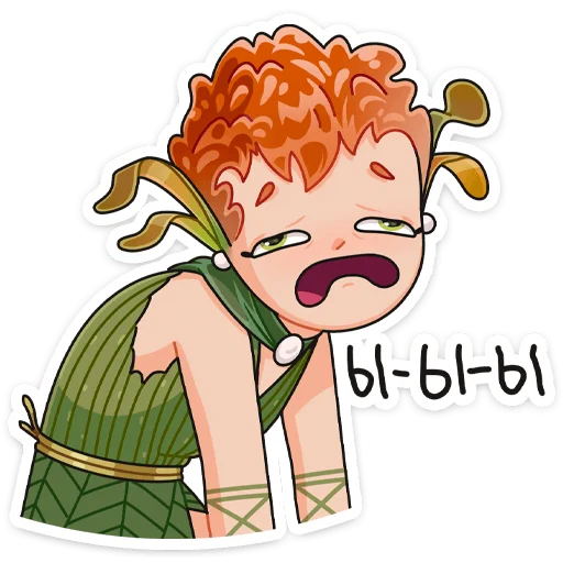 😰 Стикер «Клевертина» для Telegram