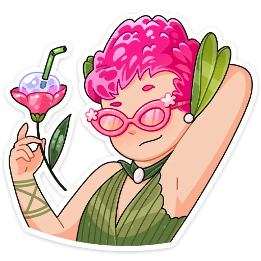 🏝 Стикер «Клевертина» для Telegram