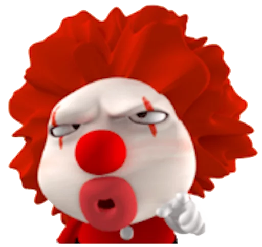 😠 Стикер «Clown» для Telegram