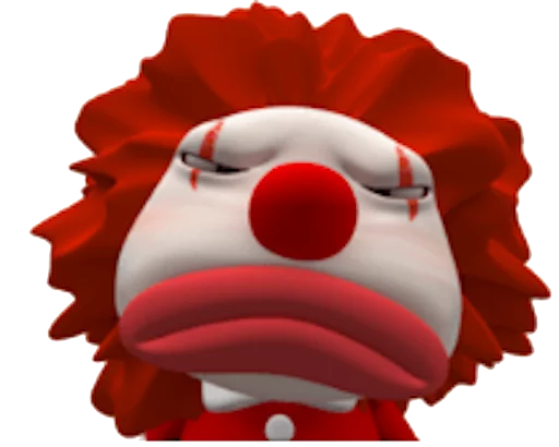 😡 Стикер «Clown» для Telegram
