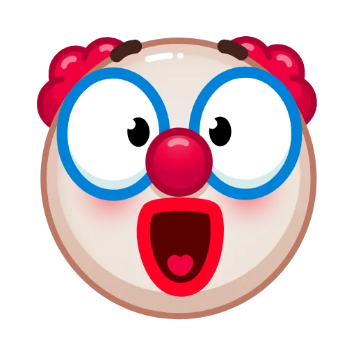 🎊 Стикер «Clown emoji» для Telegram
