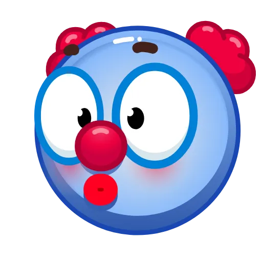 😏 Стикер «Clown emoji» для Telegram
