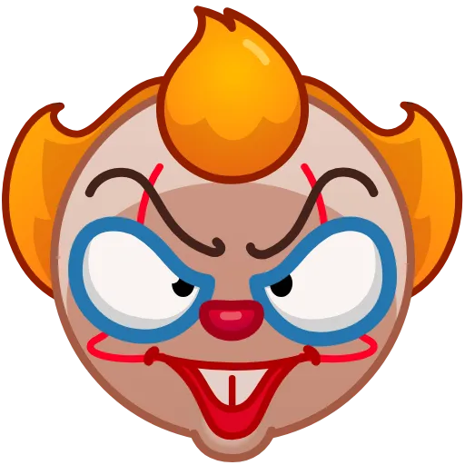 😈 Стикер «Clown emoji» для Telegram