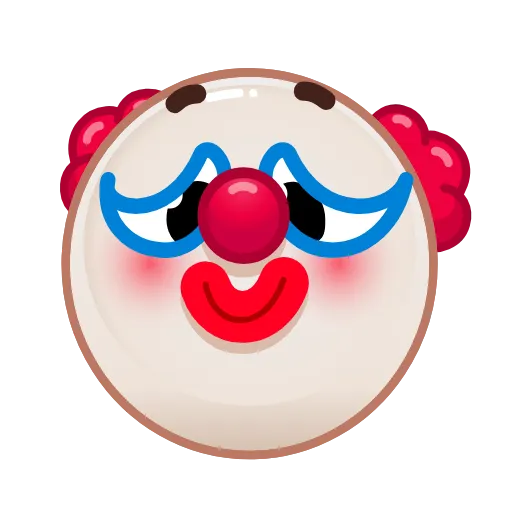 😊 Стикер «Clown emoji» для Telegram