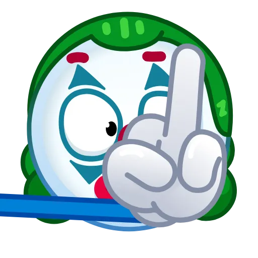 🖕 Стикер «Clown emoji» для Telegram