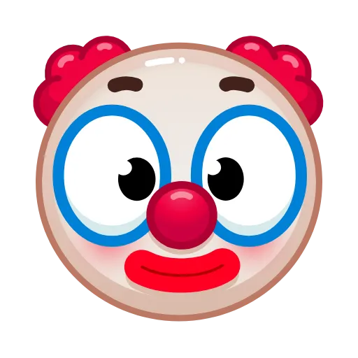 😘 Стикер «Clown emoji» для Telegram