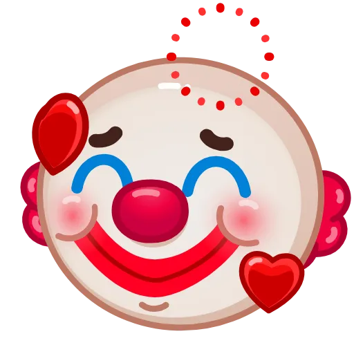 🥰 Стикер «Clown emoji» для Telegram
