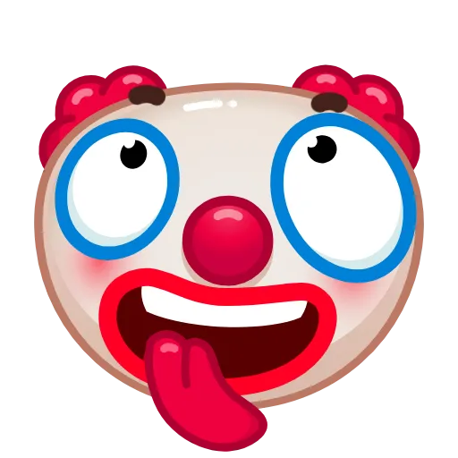 🤪 Стикер «Clown emoji» для Telegram