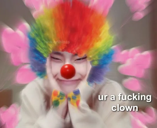🤡 Стикер «clown circus» для Telegram