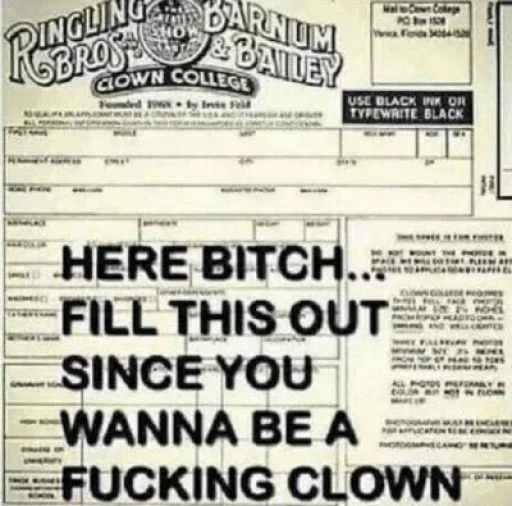 🤡 Стикер «clown circus» для Telegram