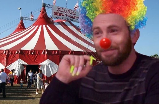 🤡 Стикер «clown circus» для Telegram