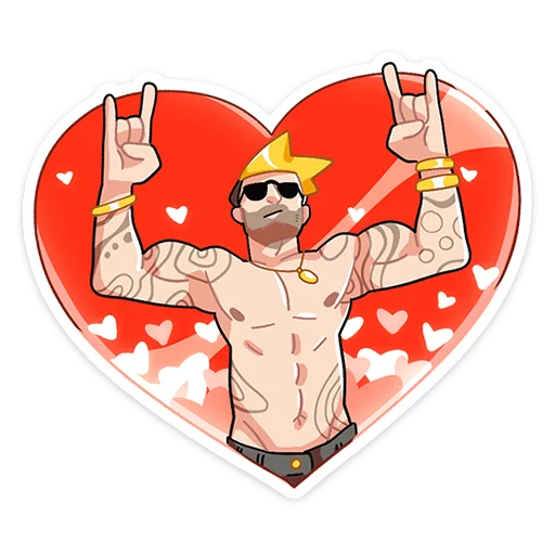 🤘 Стикер «Мир Музыки» для Telegram