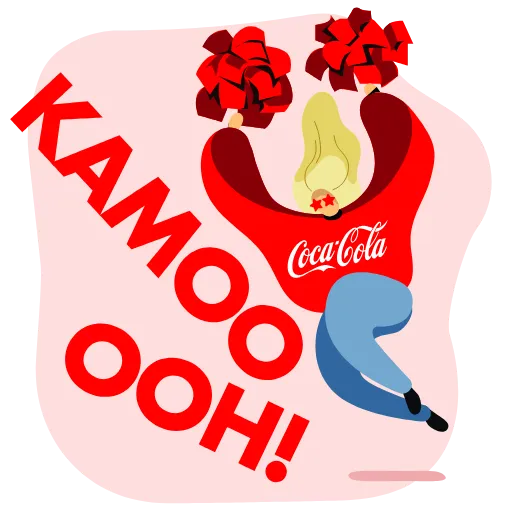 🤘 Стикер «Служба підтримки Coca Cola» для Telegram