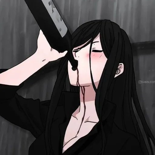 😔 Стикер «Anime Аниме» для Telegram