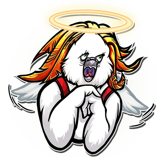 👼 Стикер «Какаду Петька» для Telegram