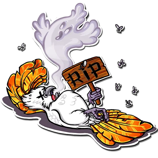 ☠️ Стикер «Какаду Петька» для Telegram