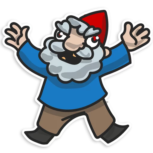 😜 Стикер «Гномы-хуекрады» для Telegram