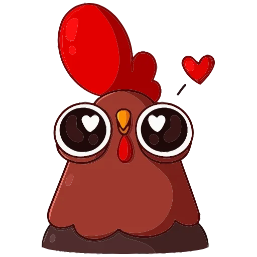 ❤️ Эмодзи «Петушок Петя» для Telegram