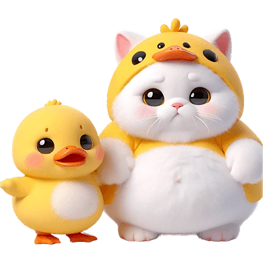 🐥 Стикер «Котята утята» для Telegram