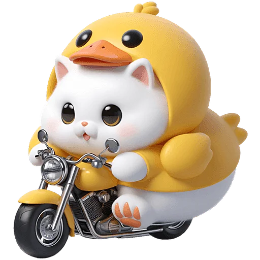🏍 Стикер «Котята утята» для Telegram