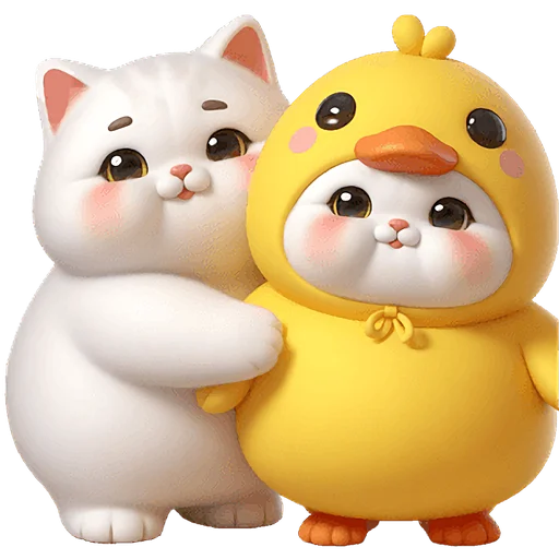🤗 Стикер «Котята утята» для Telegram