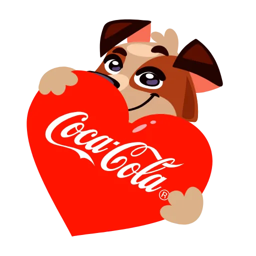 😃 Стикер «Coca-Cola» для Telegram