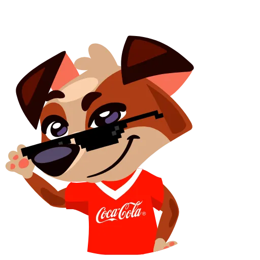 😃 Стикер «Coca-Cola» для Telegram