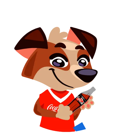 😃 Стикер «Coca-Cola» для Telegram