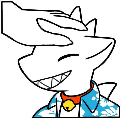 😝 Стикер «coco shark» для Telegram