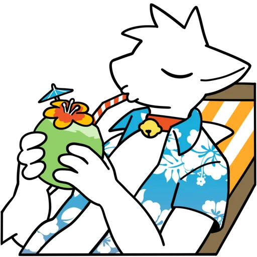 🥥 Стикер «coco shark» для Telegram