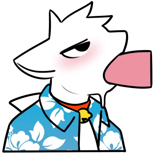 🍆 Стикер «coco shark» для Telegram