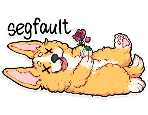 🥀 Стикер «корги» для Telegram