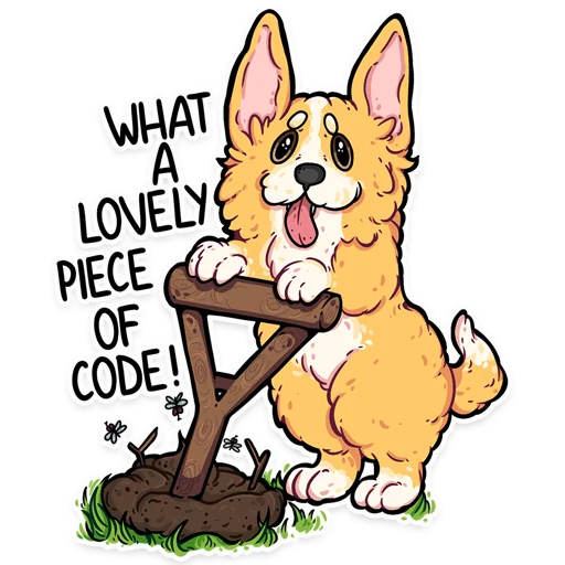 💩 Стикер «корги» для Telegram