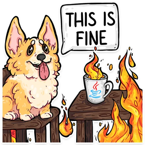 🔥 Стикер «корги» для Telegram