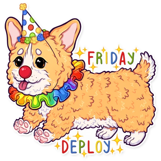 🤡 Стикер «корги» для Telegram