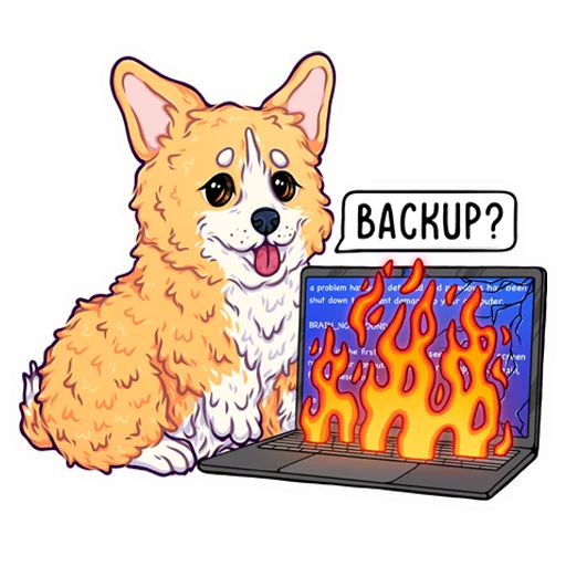 💻 Стикер «корги» для Telegram