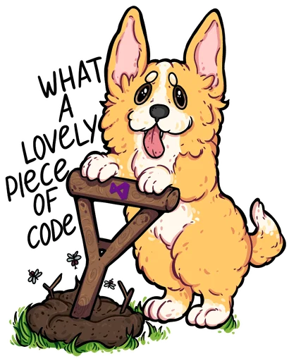 💩 Стикер «codedog cnsrd» для Telegram