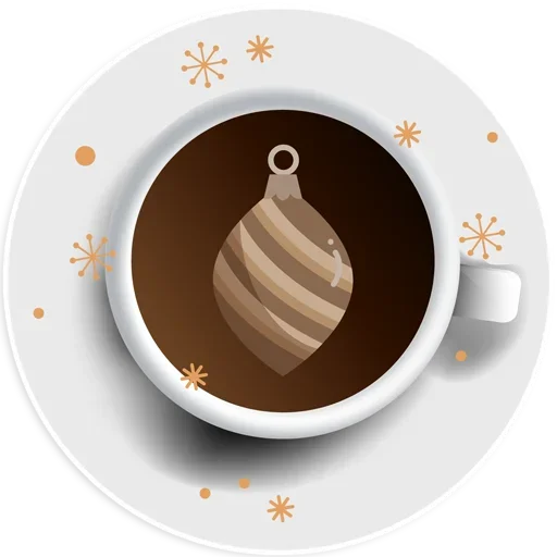 🎄 Стикер «Coffee Smile» для Telegram