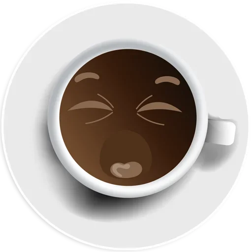 😫 Стикер «Coffee Smile» для Telegram